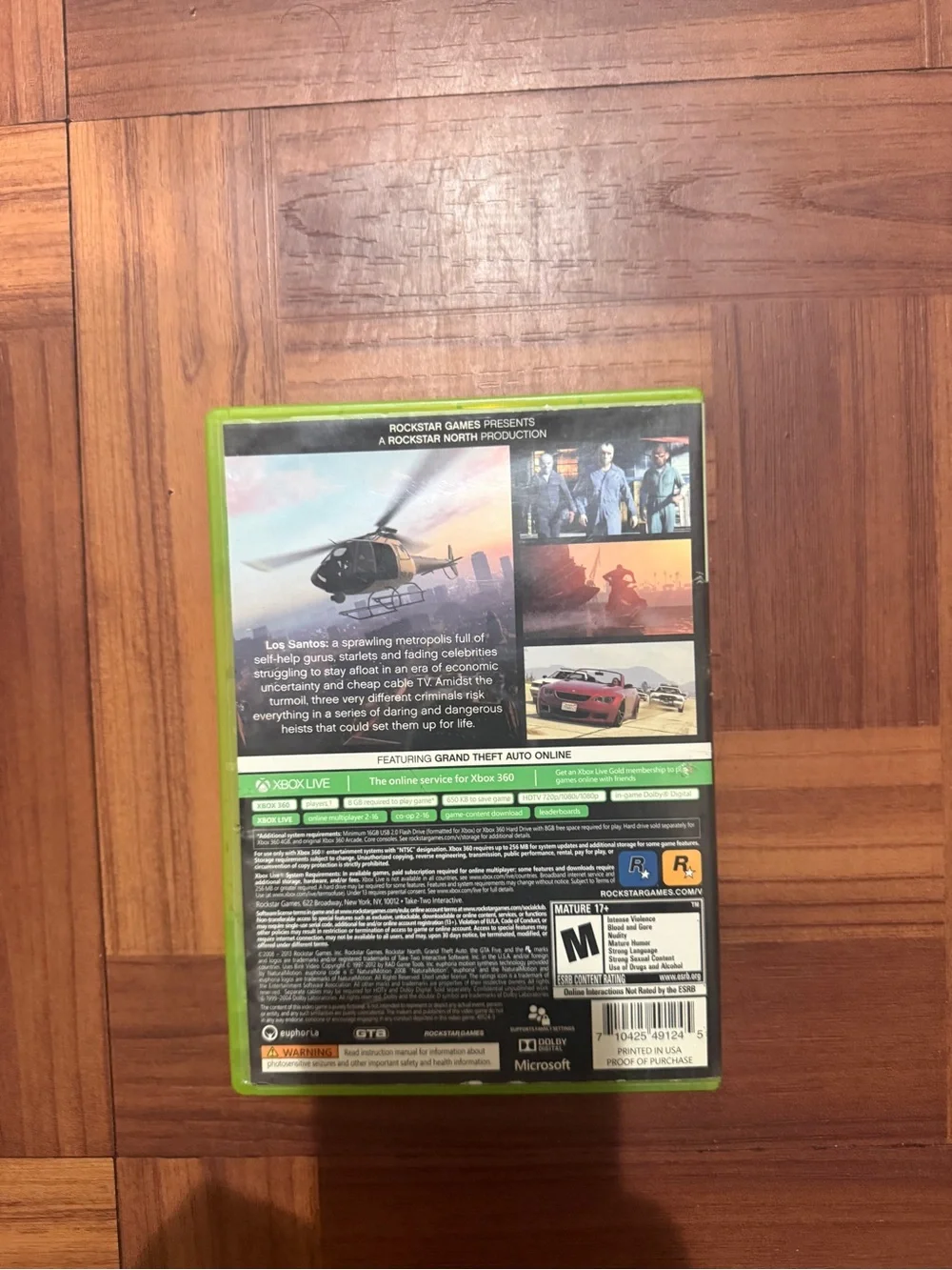 Grand Theft Auto V - Xbox 360 Green Case by Rockstar